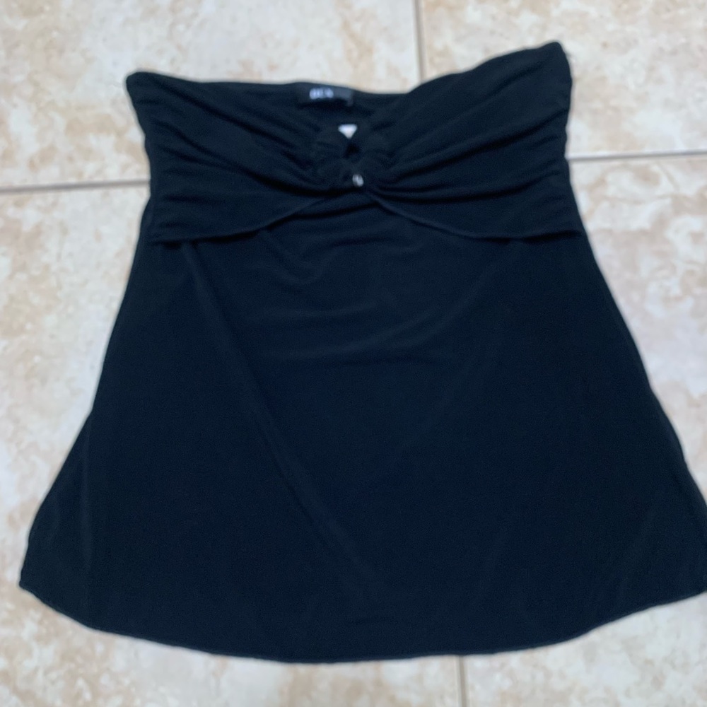 BCX Black Strapless Top